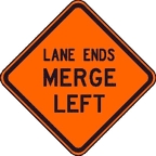 lane ends